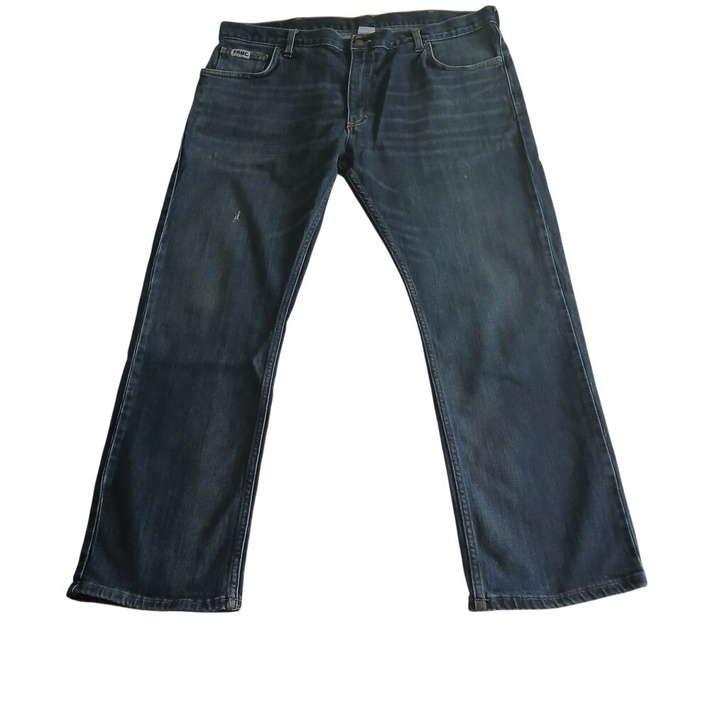Tyndale Jeans Men's 40x30 Blue Medium Wash FRMC Distressed Straight Leg Denim